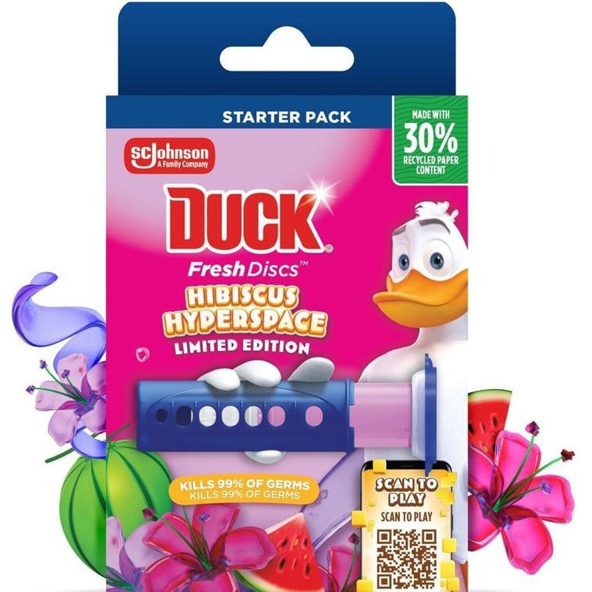 Duck Fresh Discs Hibiscus Hyperspace WC čistič