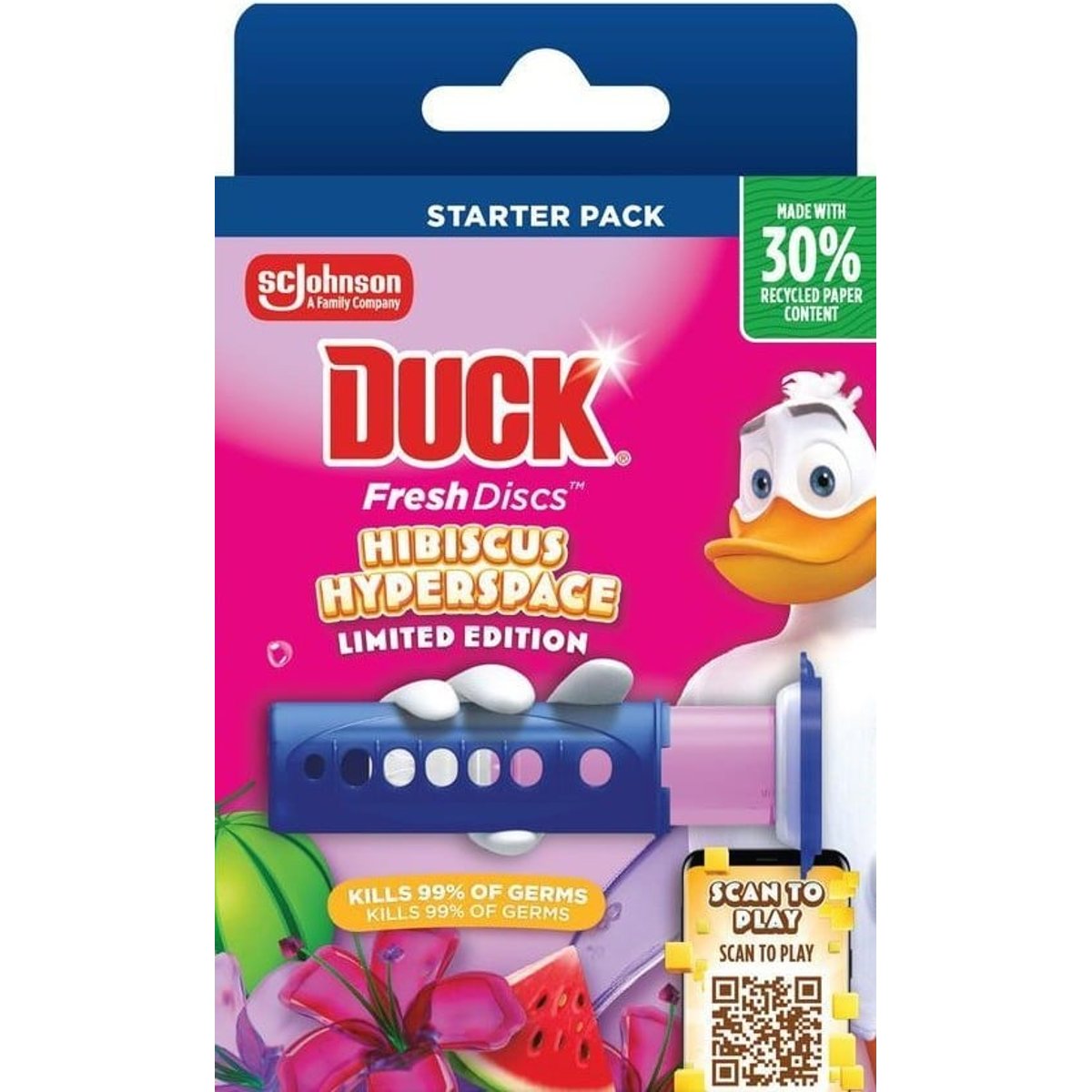 Duck Fresh Discs Hibiscus Hyperspace WC čistič