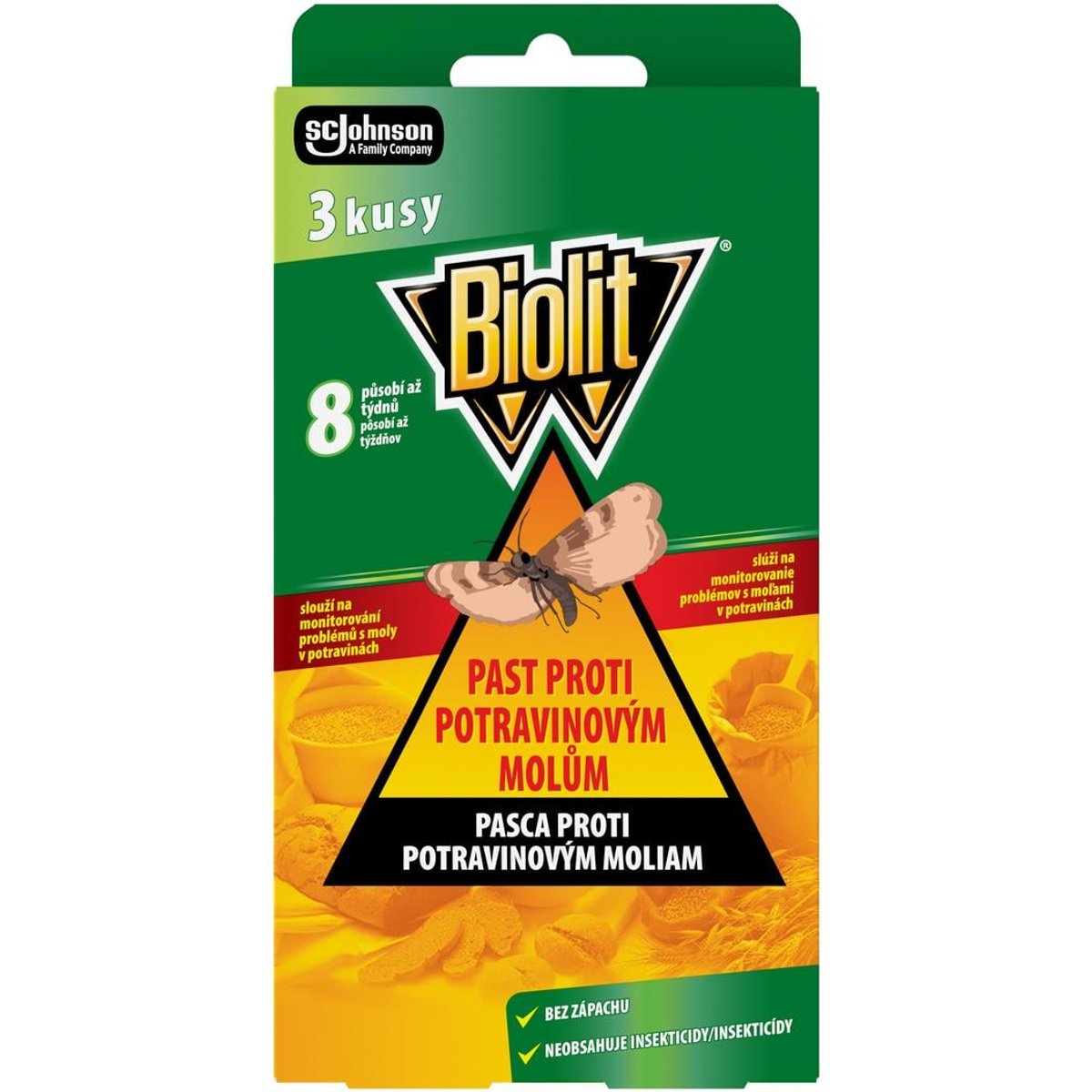 BIOLIT lapač potravinových molů 3 ks