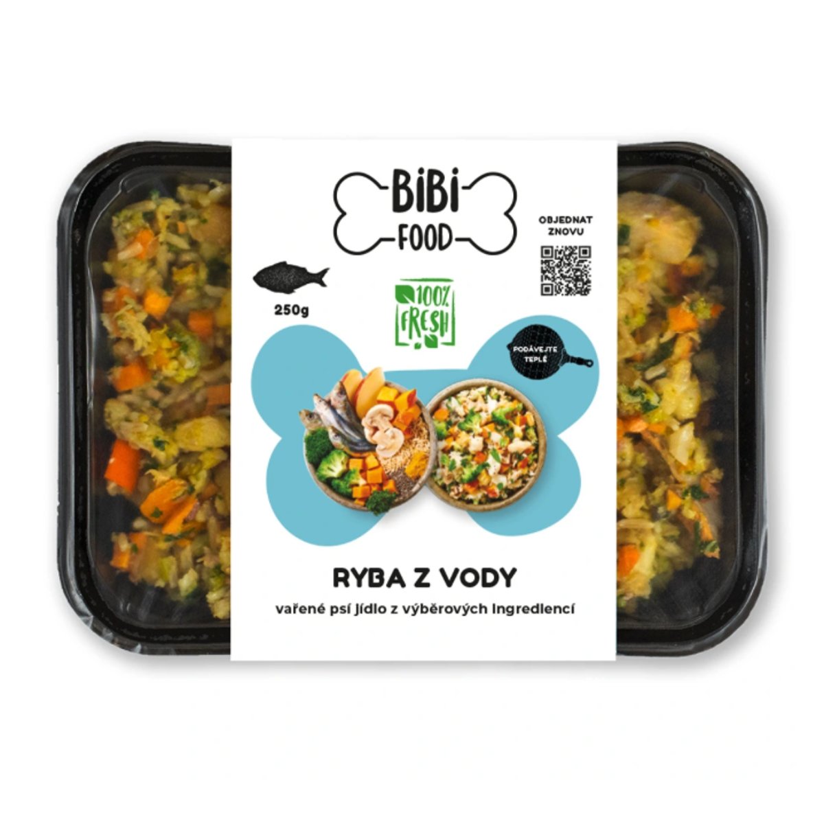 BiBi Food Ryba z vody – vařené psí jídlo