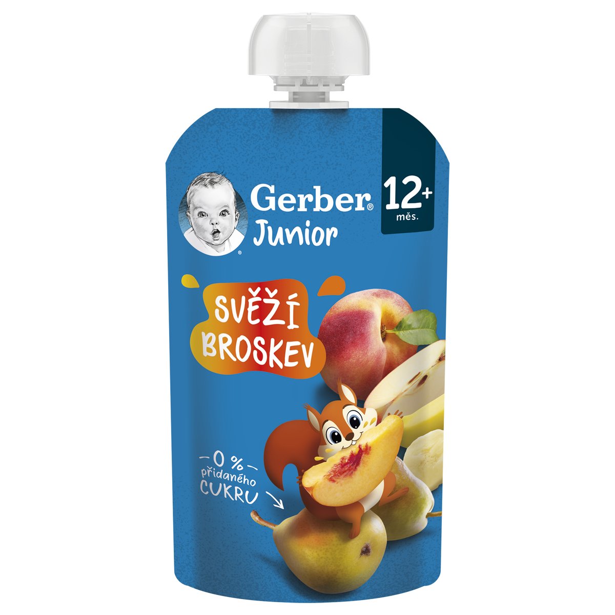 Gerber Junior kapsička svěží broskev