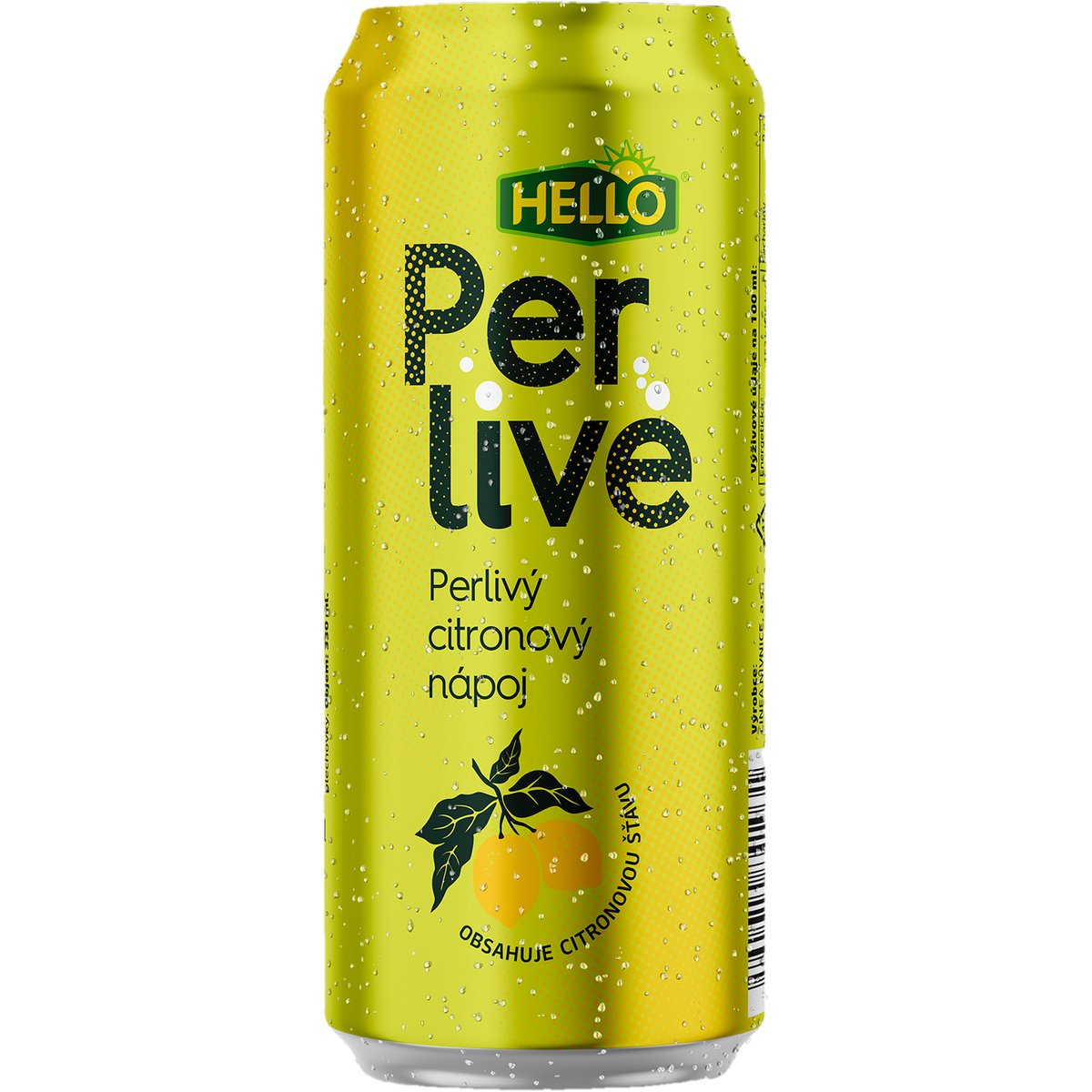 Hello Perlivé citron plech