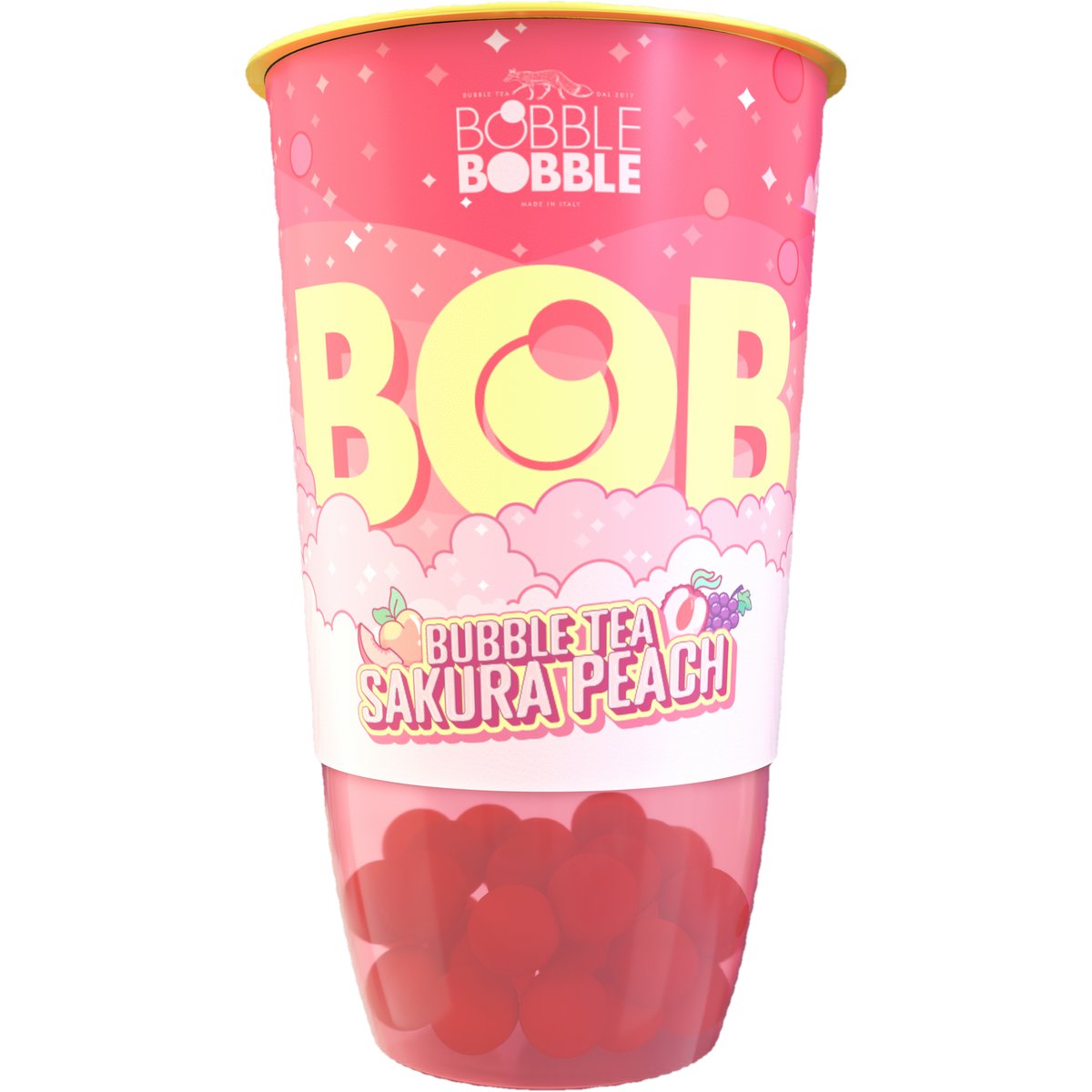 Bobble Bobble Bob Bubble tea sakura peach