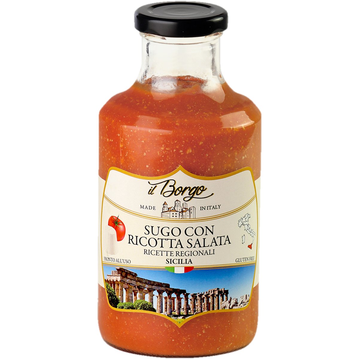 Cascina San Cassiano Sicílie rajčatová omáčka se sýrem Ricotta Salata