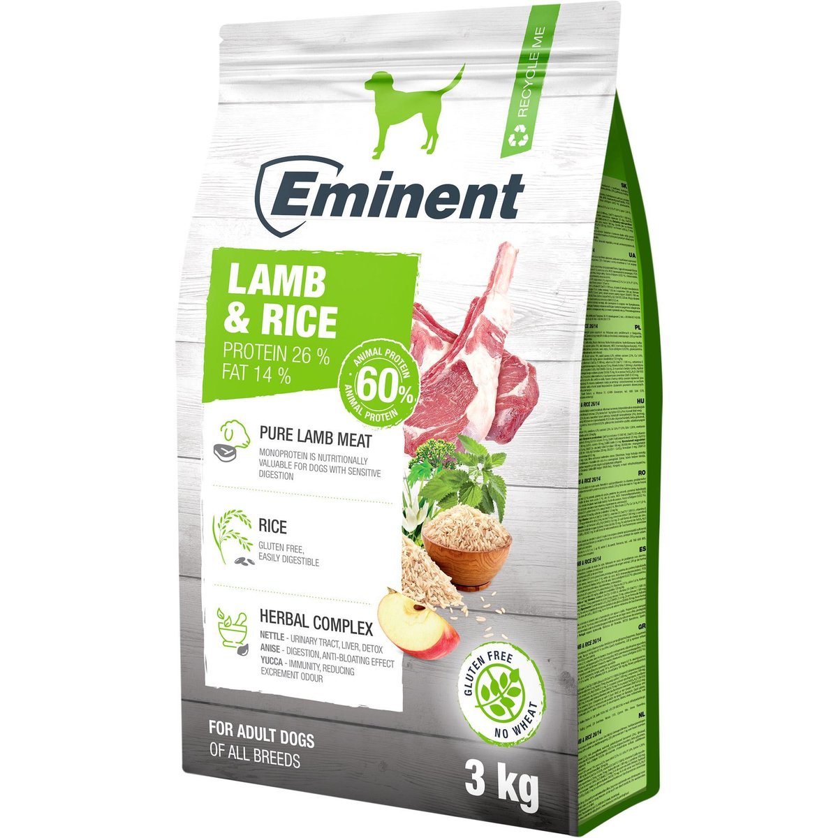 Eminent Lamb & Rice granule pro psy všech plemen