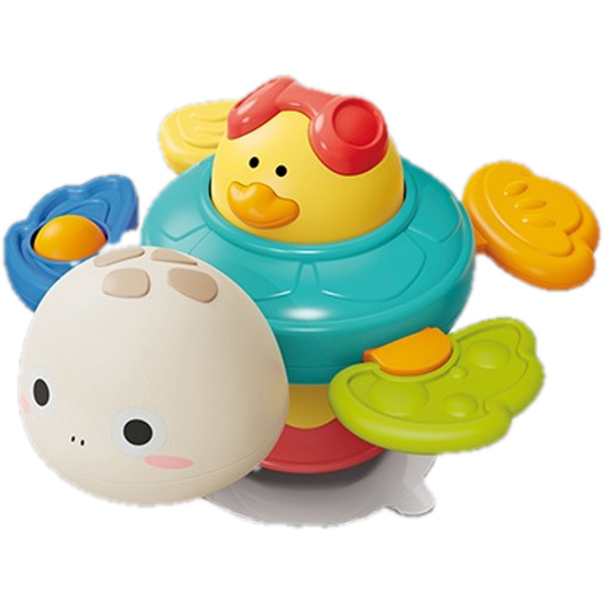 Babyono Senzorická hračka s přísavkou želva