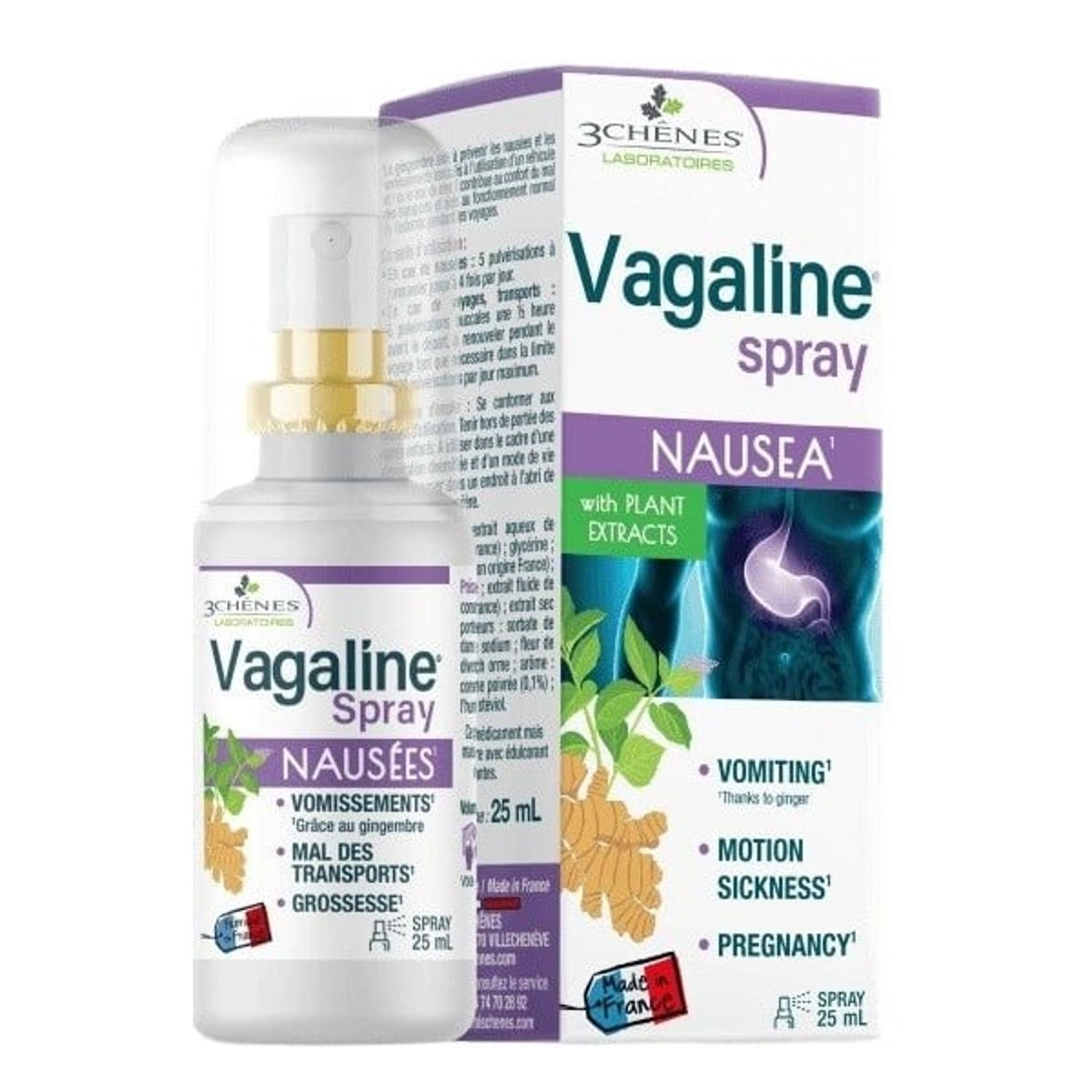 3Chénes Vagaline NAUSEA ústní sprej 25ml