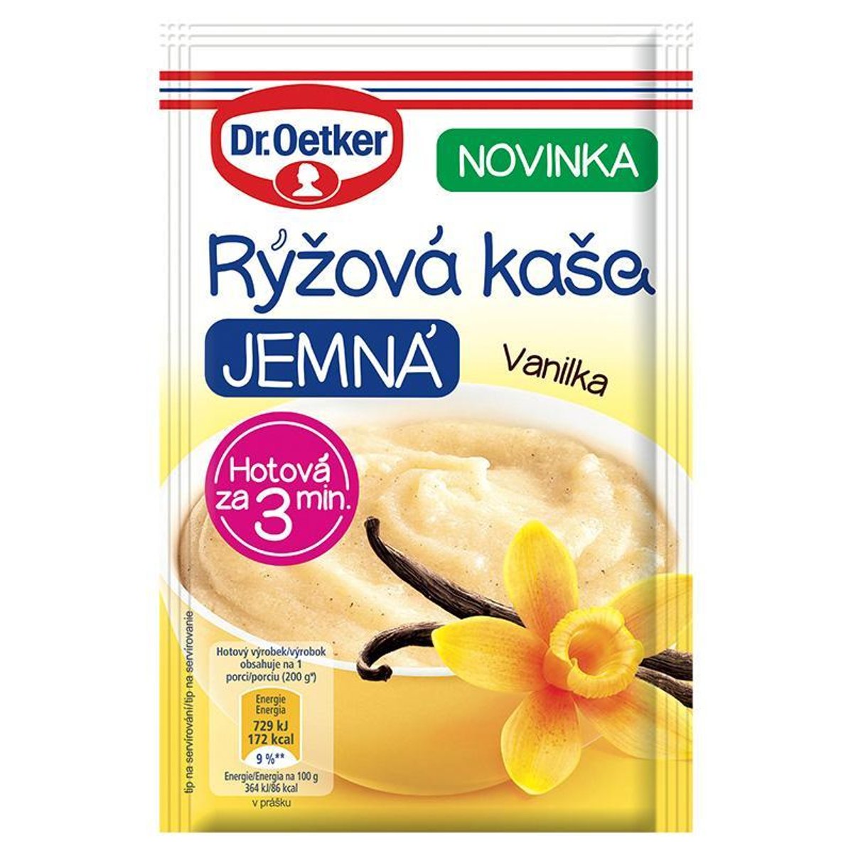 Dr. Oetker Rýžová kaše jemná vanilka