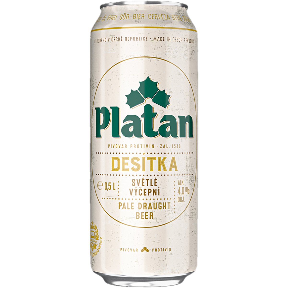 Platan Desítka světlé výčepní plech