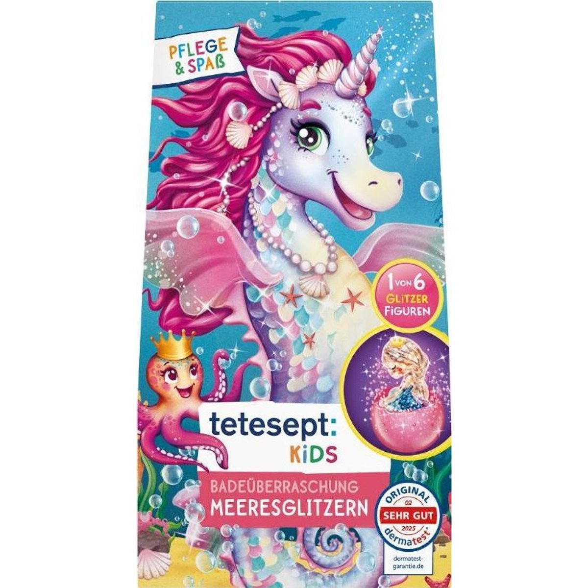 Tetesept Koupelová koule mořský třpyt