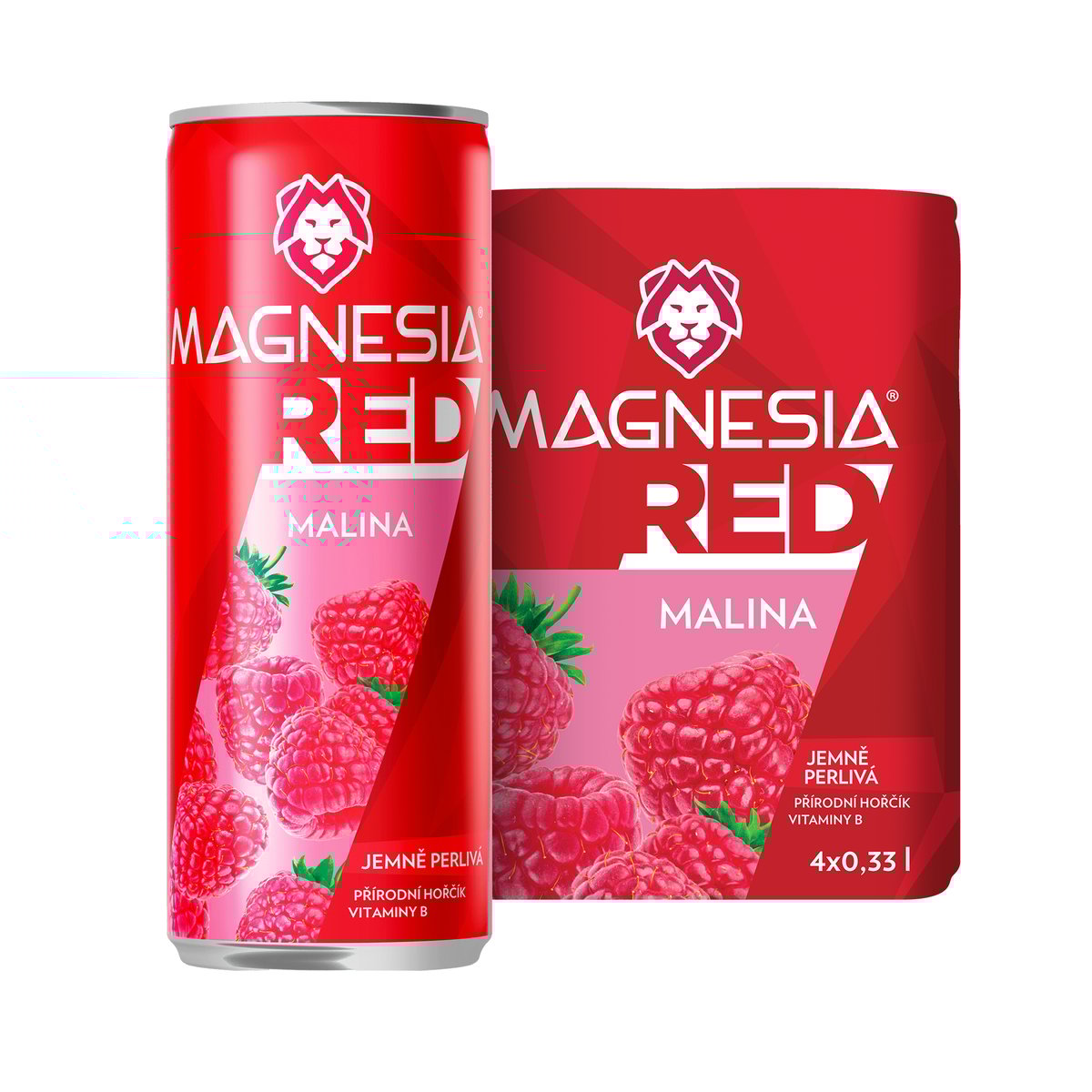 Magnesia Red Malina 4×0,33l plech