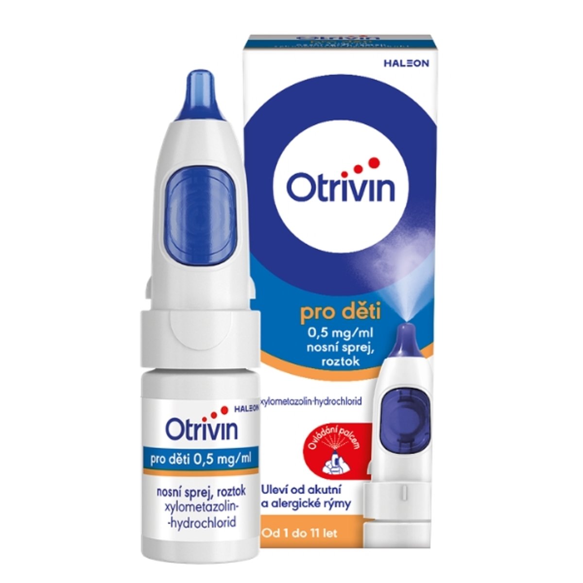 OTRIVIN PRO DĚTI 0,5MG/ML Nosní sprej, roztok 1X10ML II