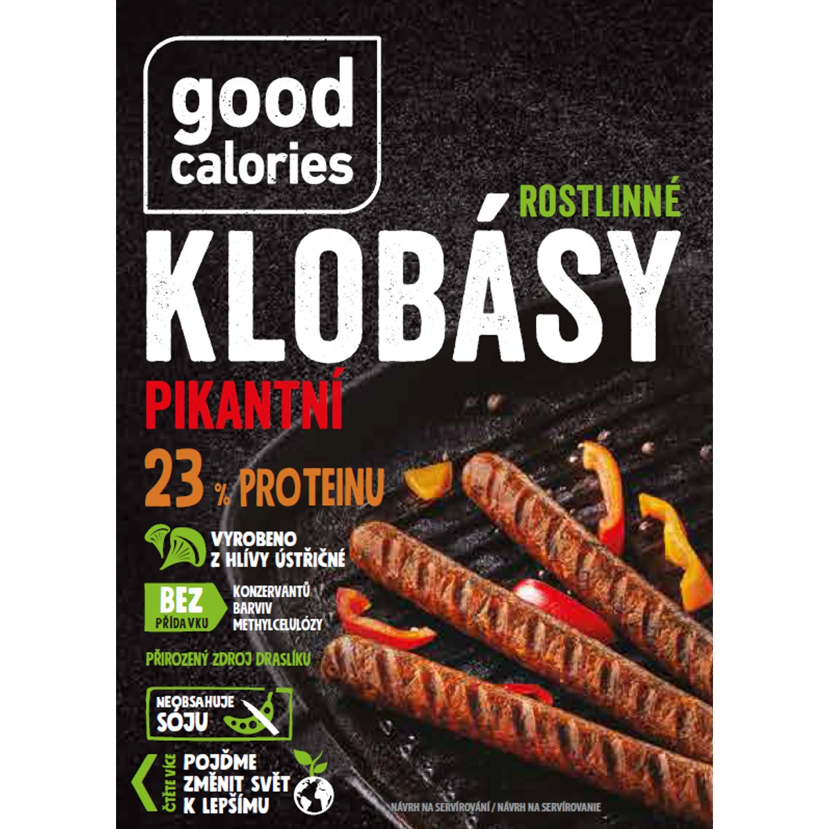 Good Calories Rostlinné klobásy pikantní