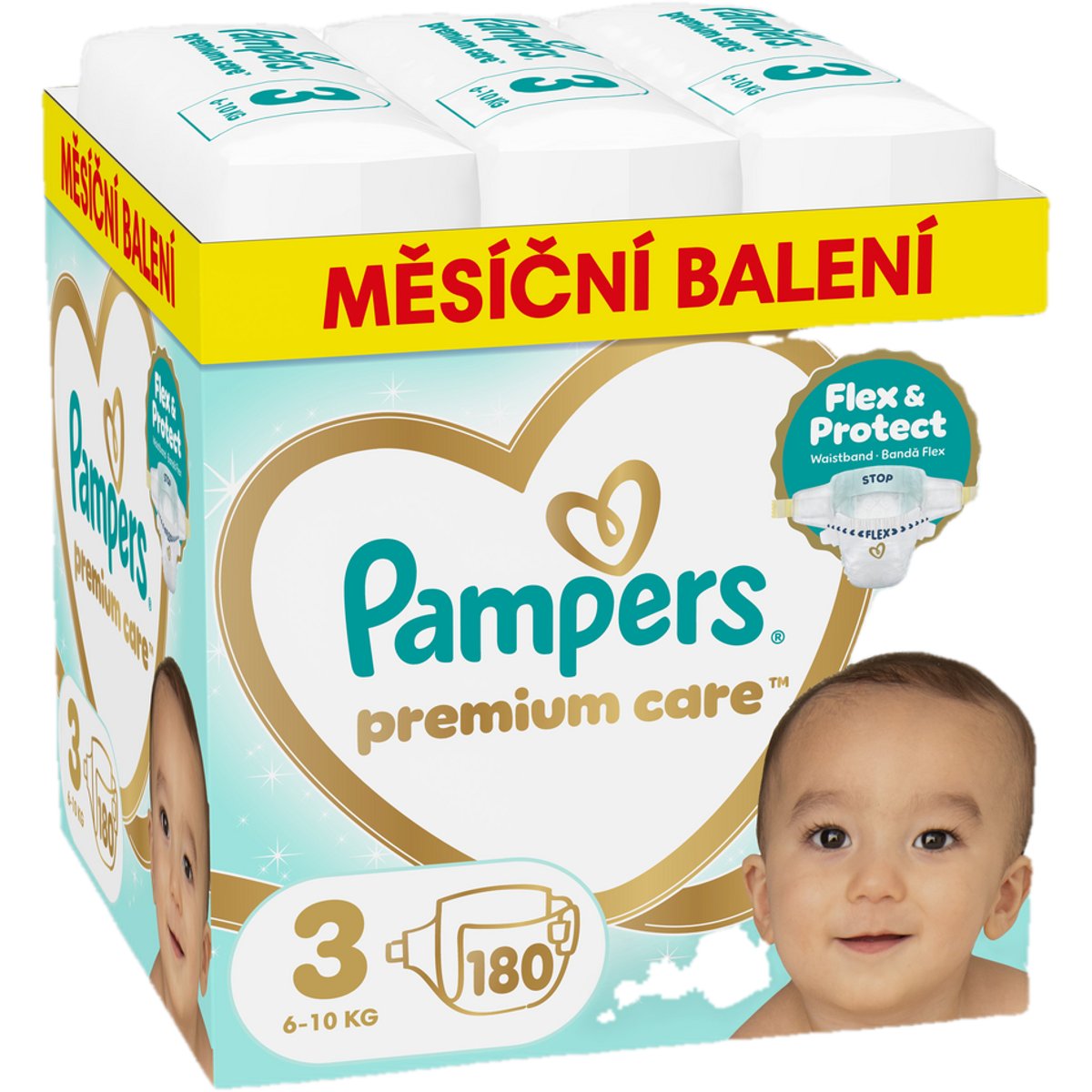 Pampers Premium Care jednorázové plenky 3 (6–10 kg)