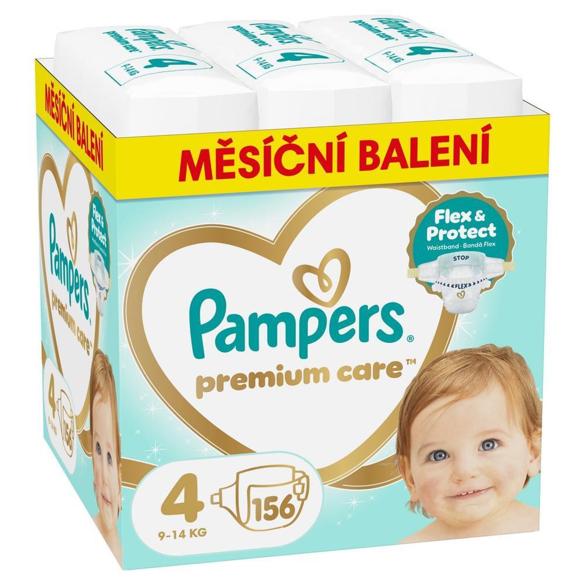Pampers Premium Care jednorázové plenky 4 (9–14 kg)