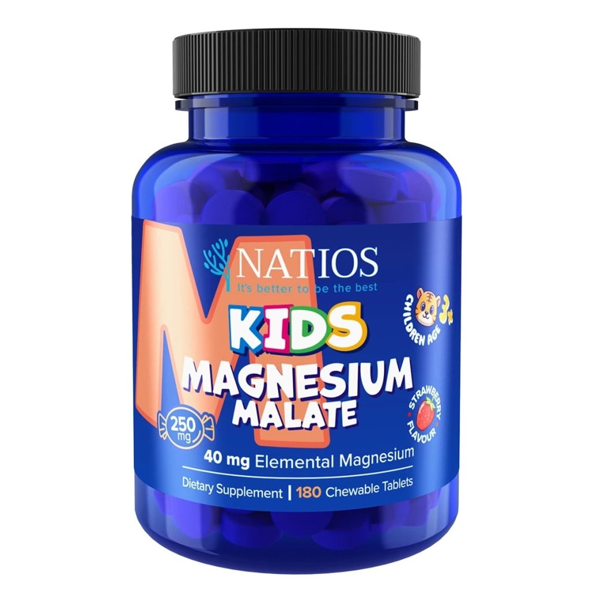 NATIOS Kids Magnesium Malate 250mg tbl.180