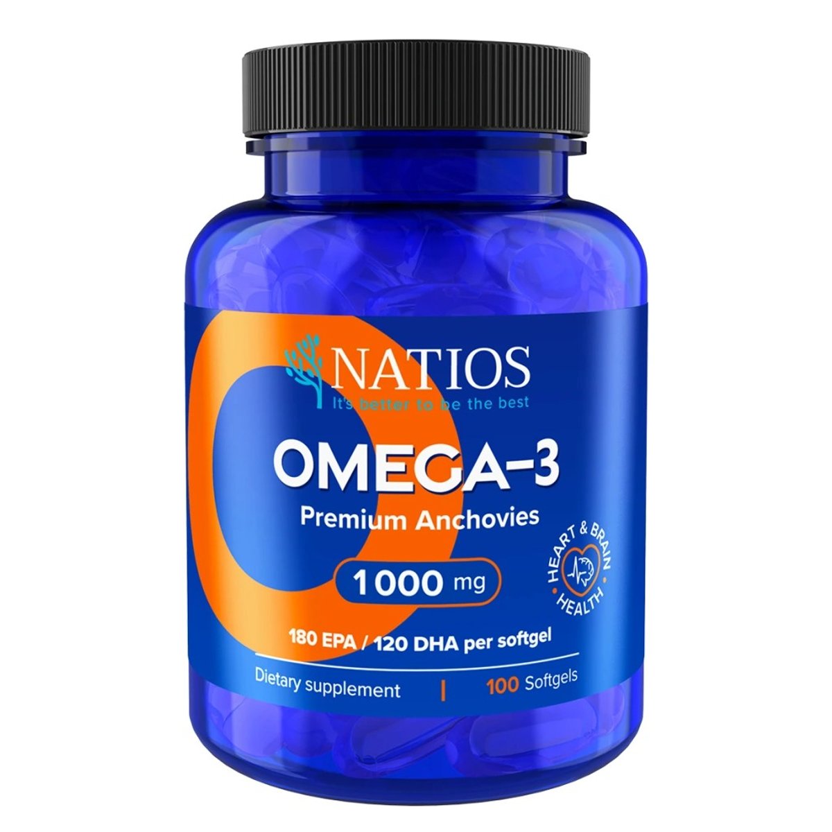 NATIOS Omega-3 Premium Anchovies 1000mg cps.100