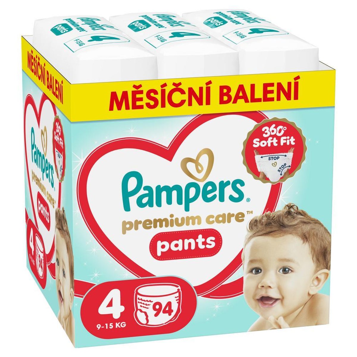 Pampers Premium Care plenkové kalhotky 4 (9–15 kg)