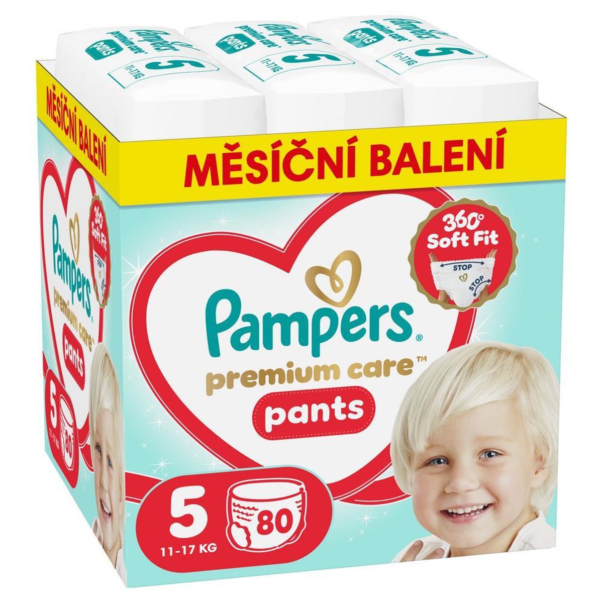 Pampers Premium Care plenkové kalhotky 5 (11–17 kg)