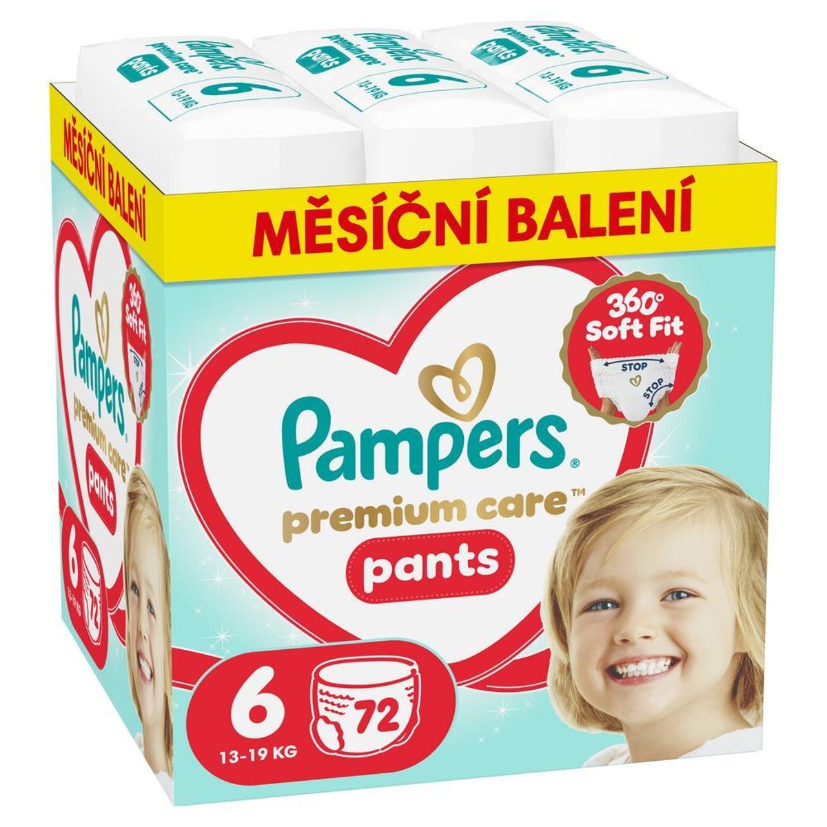 Pampers Premium Care plenkové kalhotky 6 (13–19 kg)