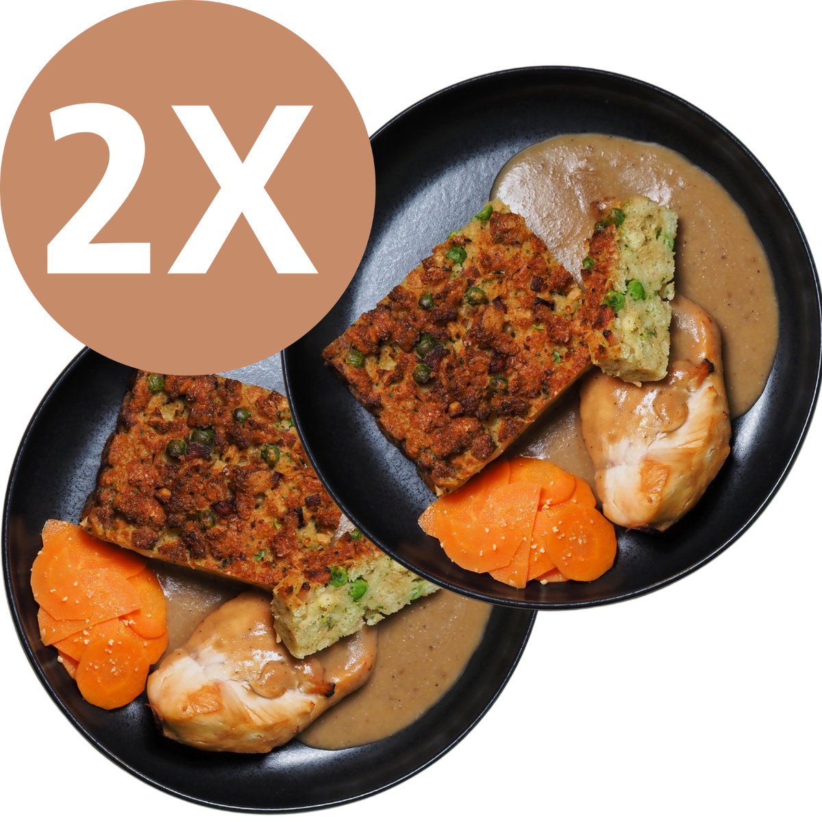 Cibule Bistro Kuře s nádivkou a mrkví DUOSET