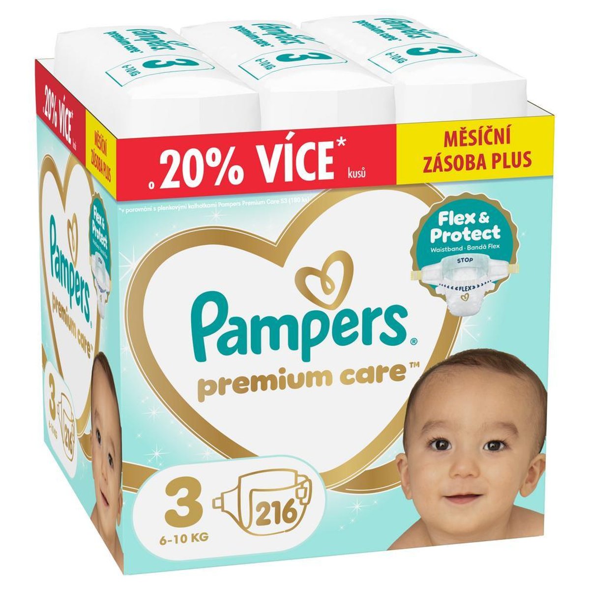 Pampers Premium Care jednorázové plenky 3 (6–10 kg)