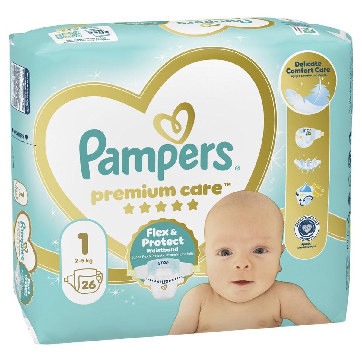 Pampers Premium Care jednorázové plenky 1 (2–5 kg)