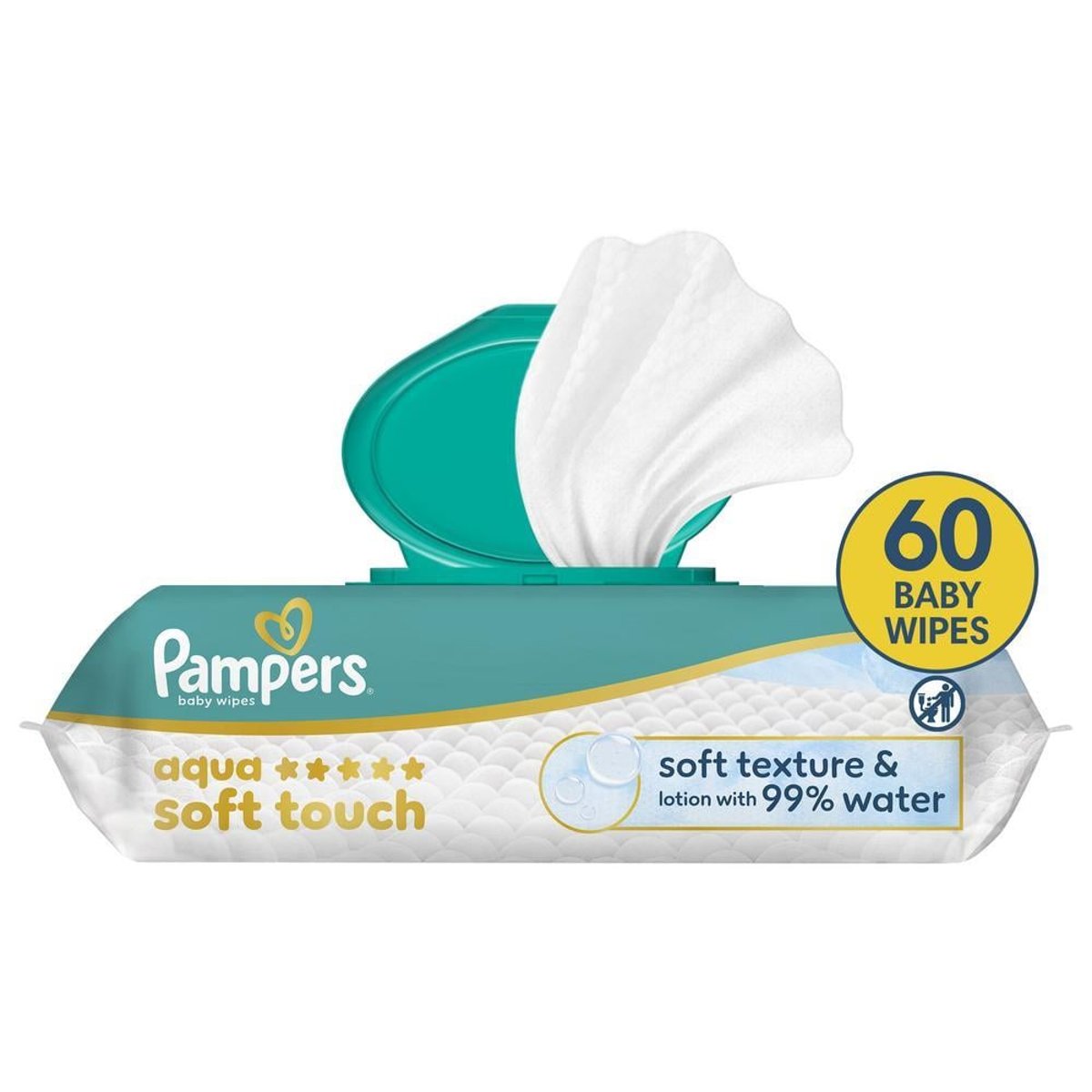 Pampers Aqua Soft Touch dětské čisticí ubrousky