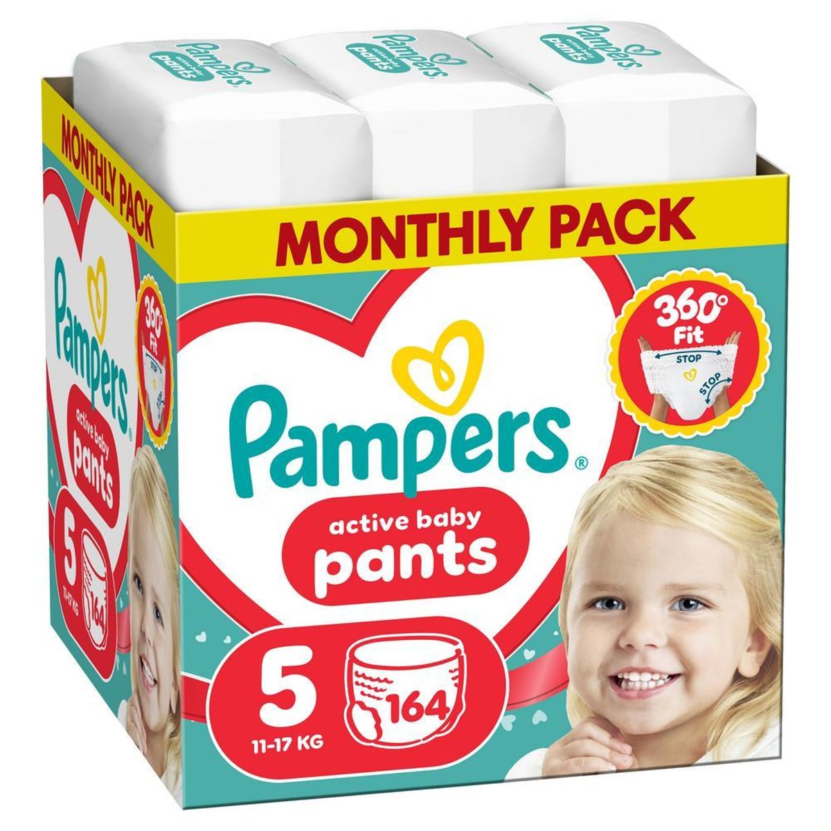 Pampers Active Baby plenkové kalhotky 5 (11–17 kg)