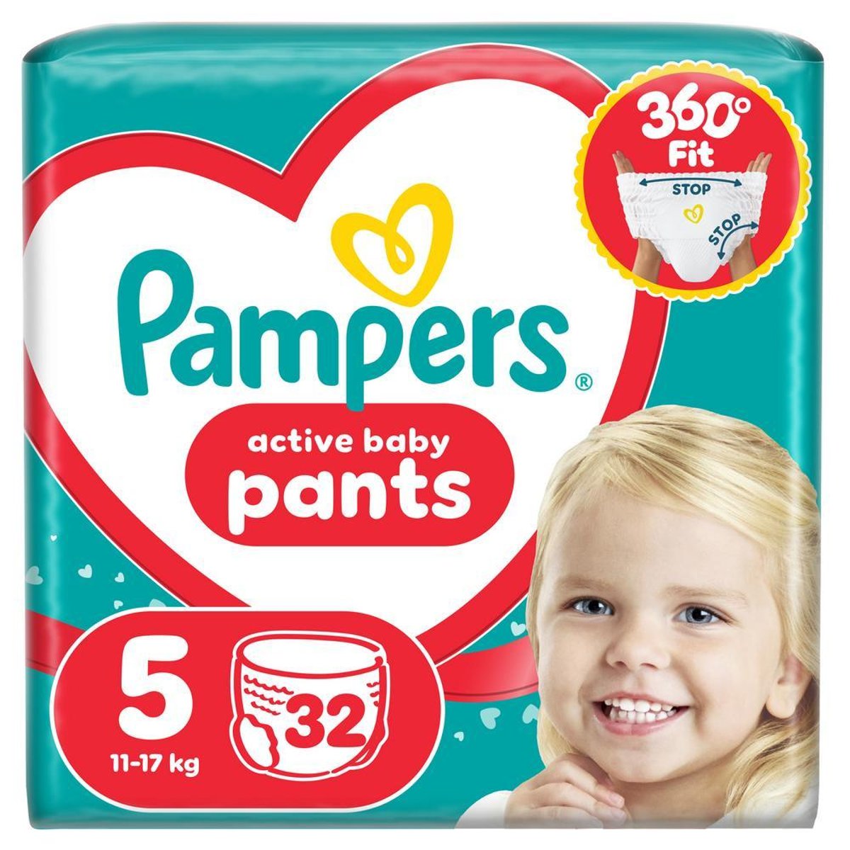 Pampers Active Baby plenkové kalhotky 5 (11–17 kg)