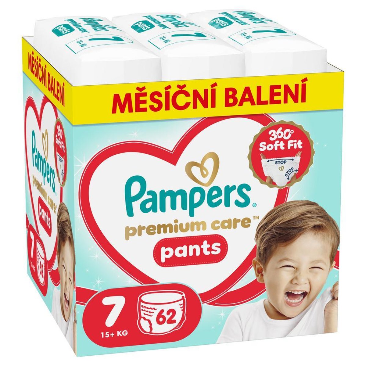 Pampers Pants Premium Care plenkové kalhotky 7 (15+ kg)