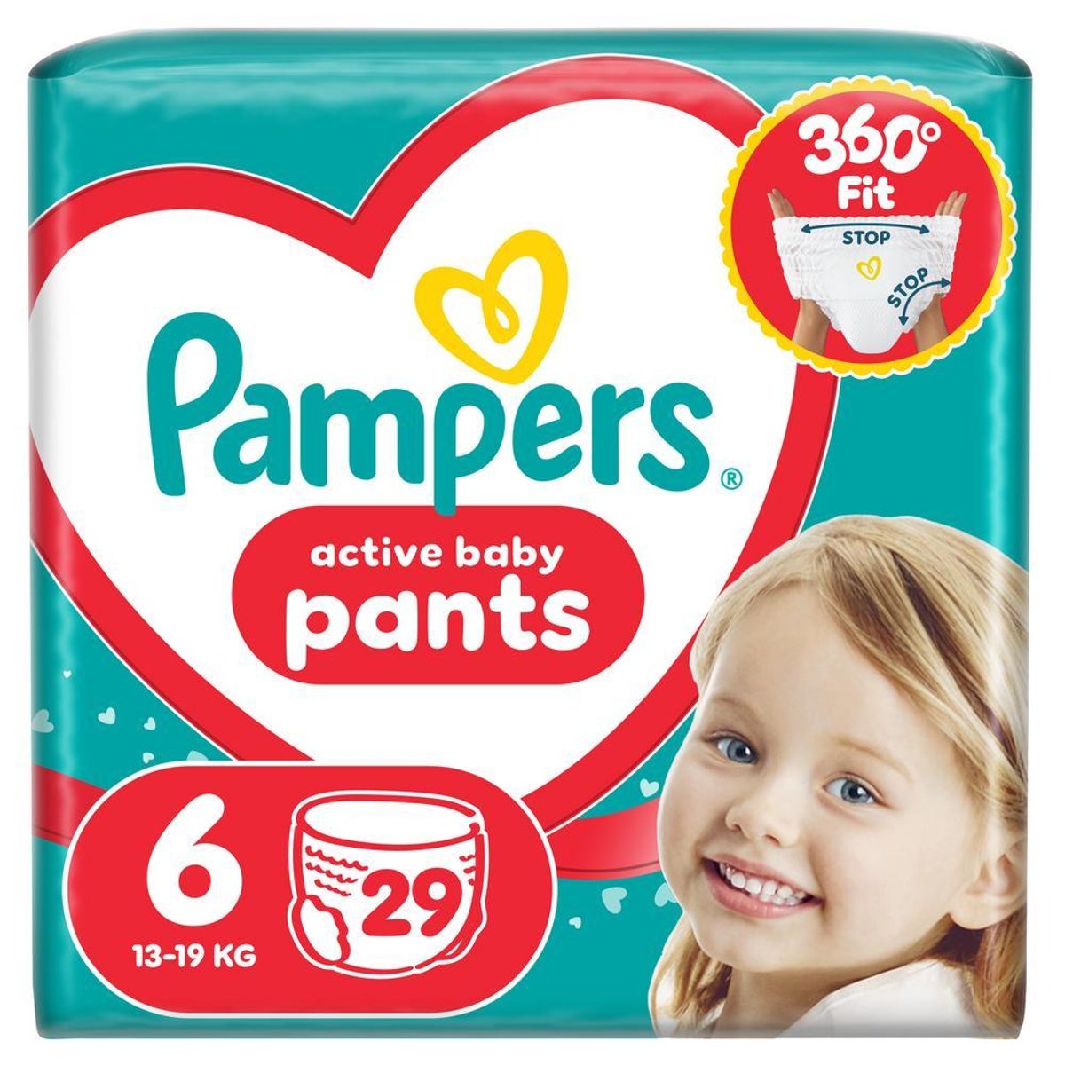Pampers Active Baby plenkové kalhotky 6 (13–19 kg)
