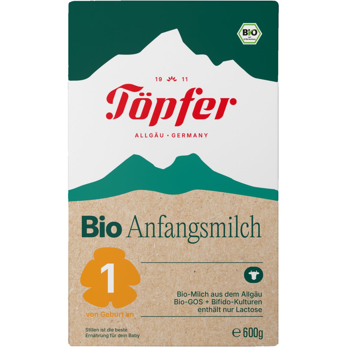 Töpfer BIO Počáteční mléčná kojenecká výživa 1