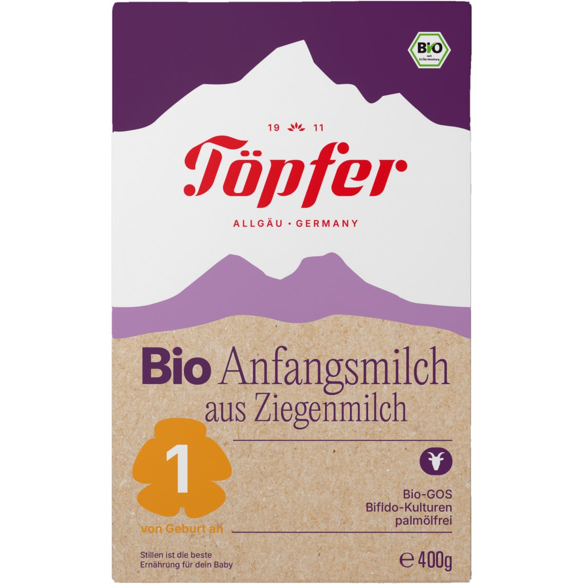 Töpfer BIO Počáteční mléčná kojenecká výživa 1 z kozího mléka