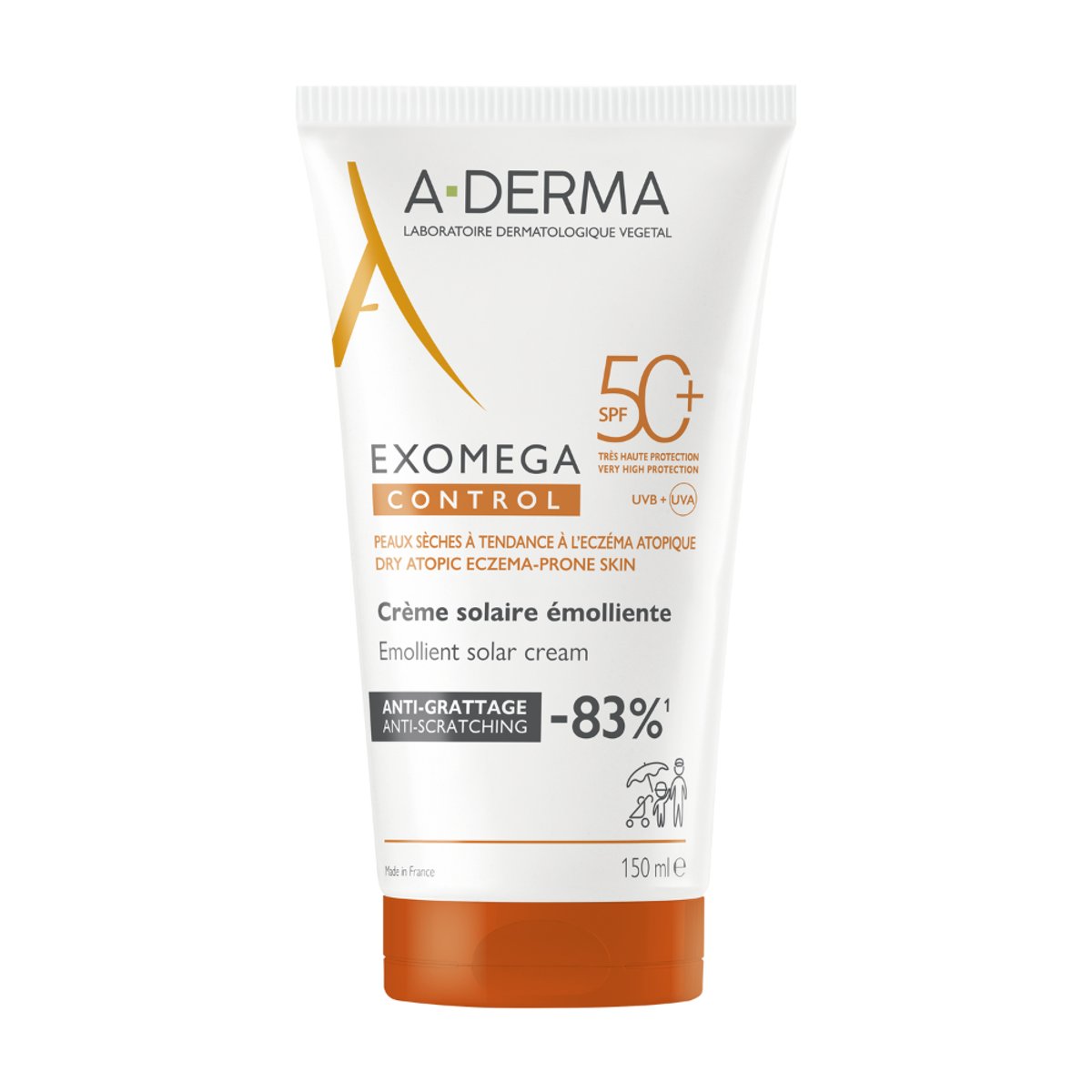 A-DERMA Exomega CONTROL Emolien.krém SPF50+ 150ml