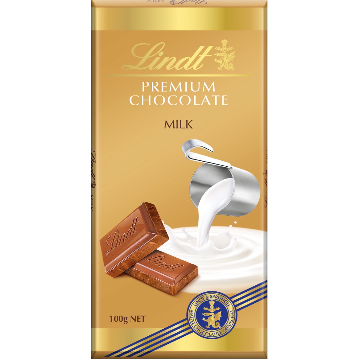 Lindt Čokoláda Gold Tablet Premium Mléčná