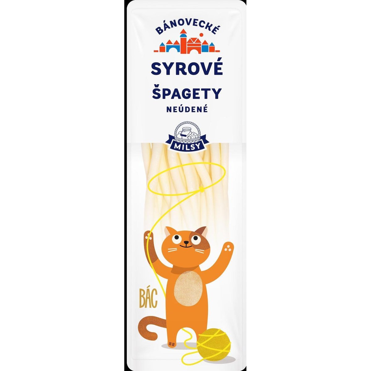 Milsy Bác Bánovecké sýrové špagety neuzené