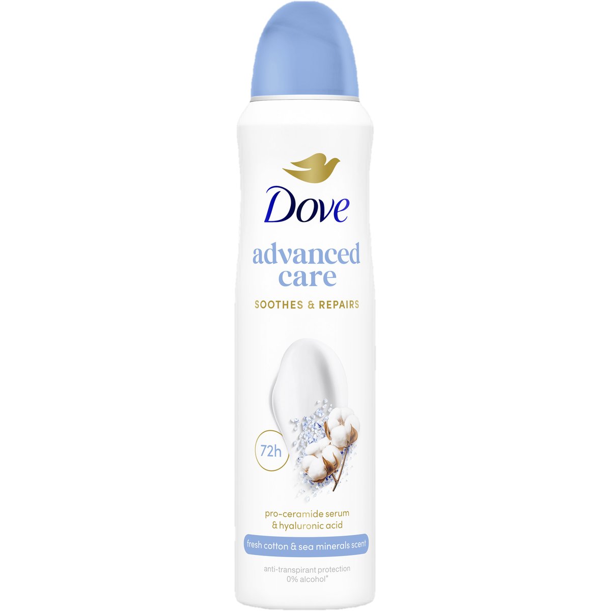 Dove Advanced Care Fresh Cotton and Sea Minerals antiperspirant sprej