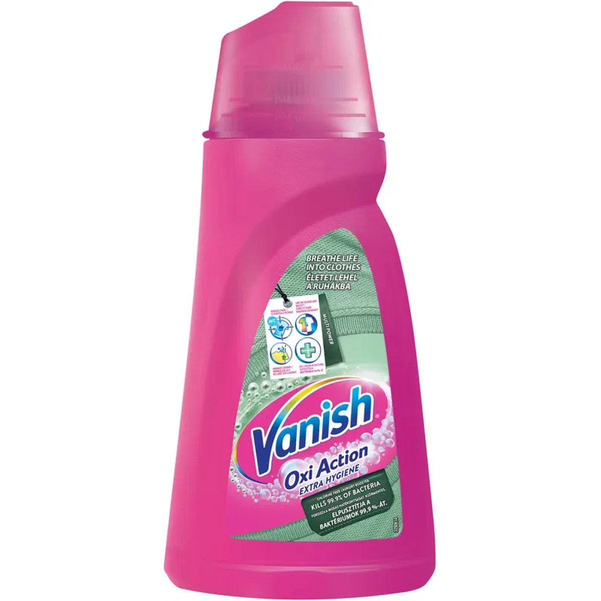Vanish Oxi Action Extra Hygiene tekutý odstraňovač skvrn