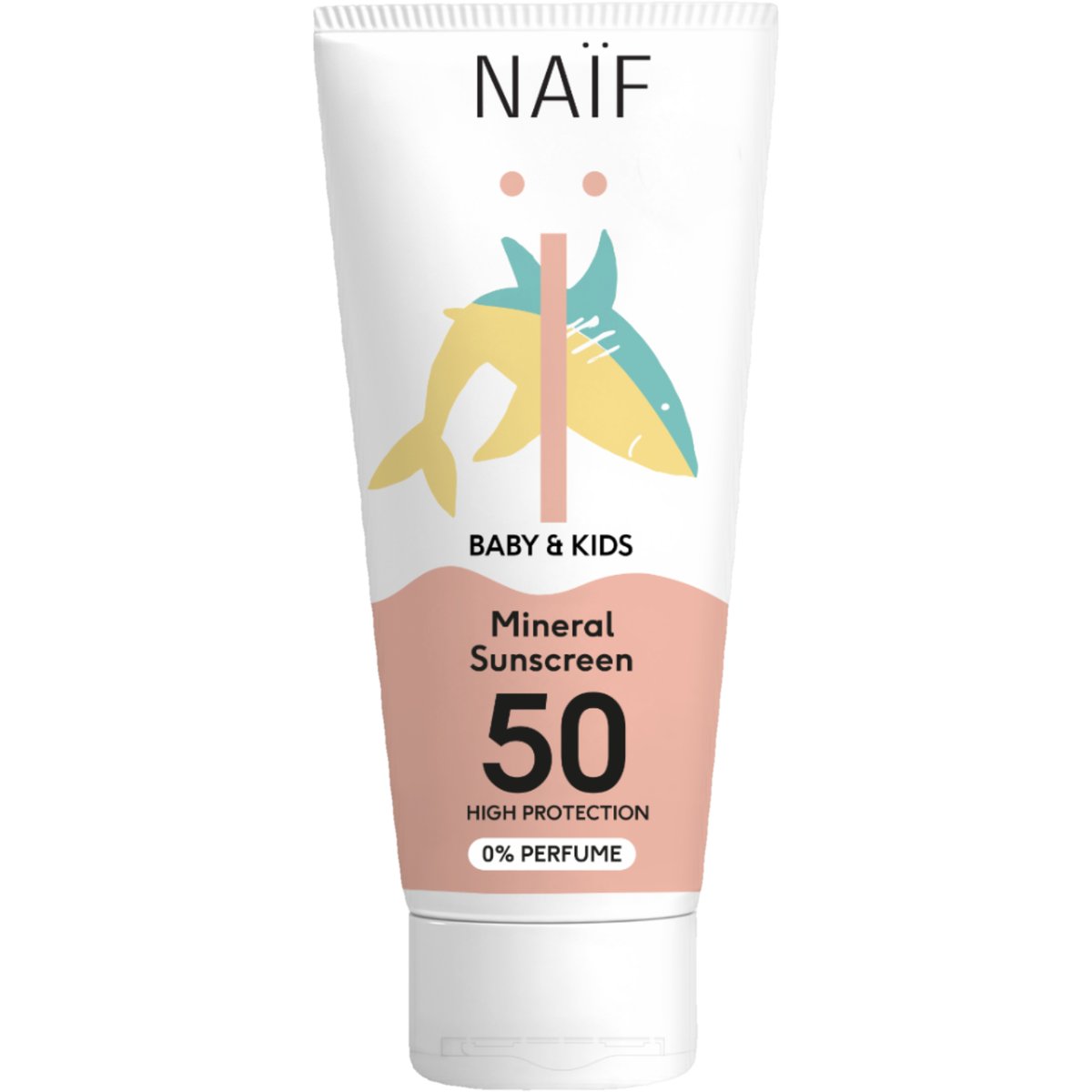 NAÏF Ochranný krém na opalování SPF 50 bez parfemace pro děti a miminka