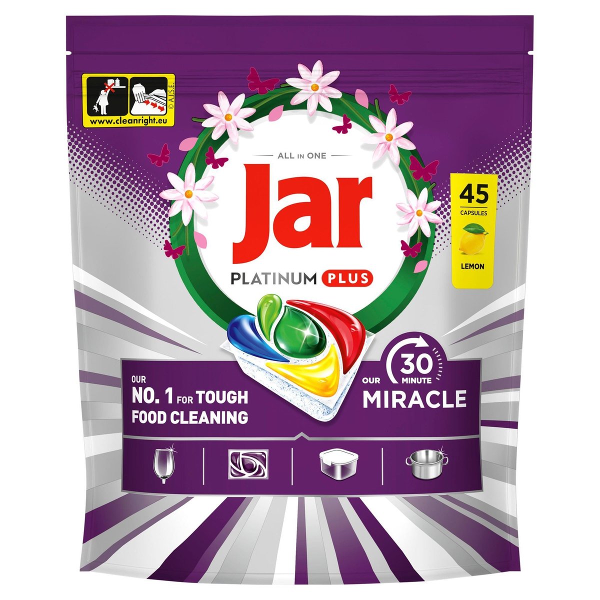 Jar Our 30 Minute Miracle Platinum Plus Spring kapsle do myčky nádobí