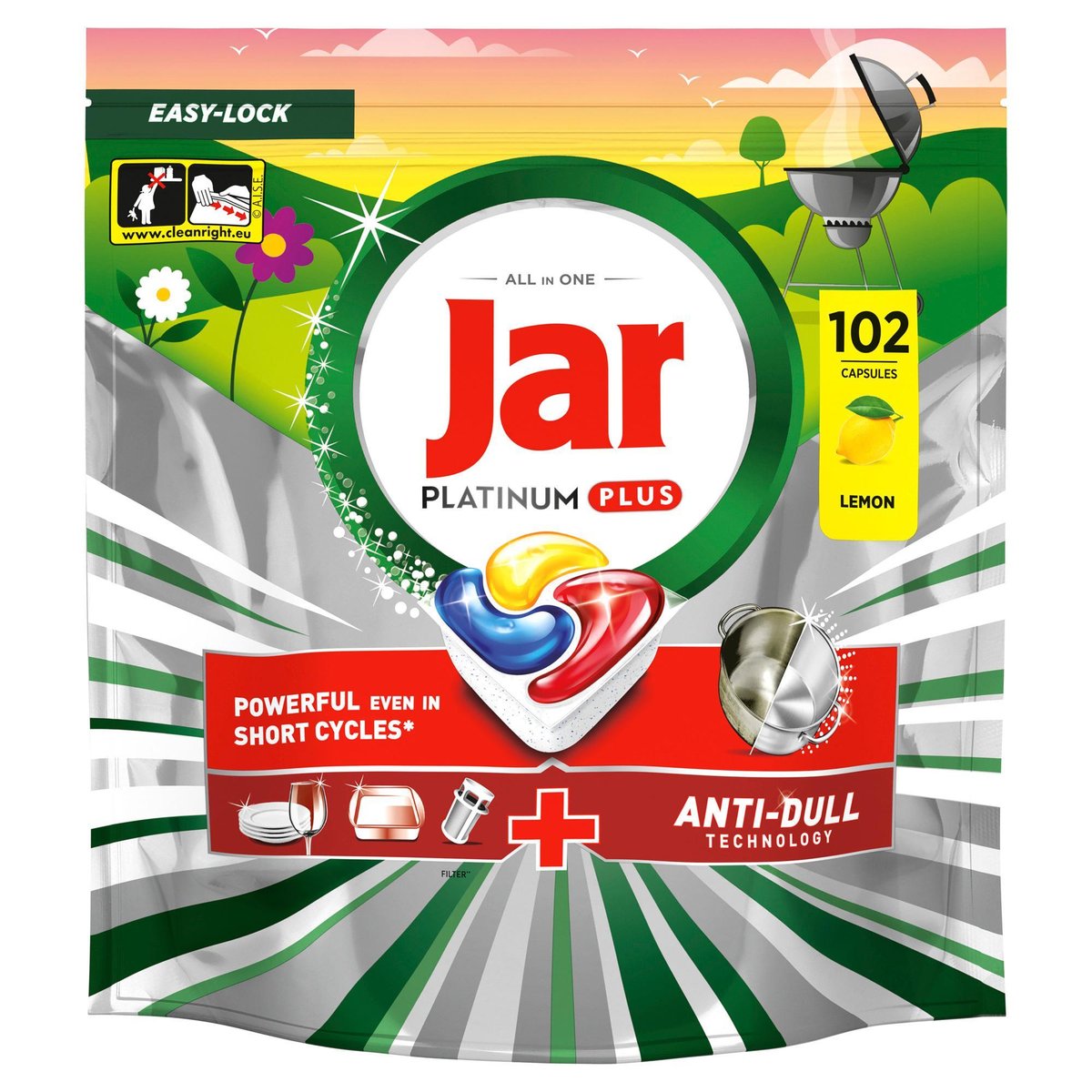 Jar Platinum Plus Lemon kapsle do myčky