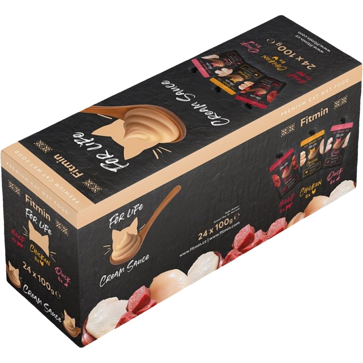 Fitmin For Life Cream Sauce omáčka pro kočky 24×100 g