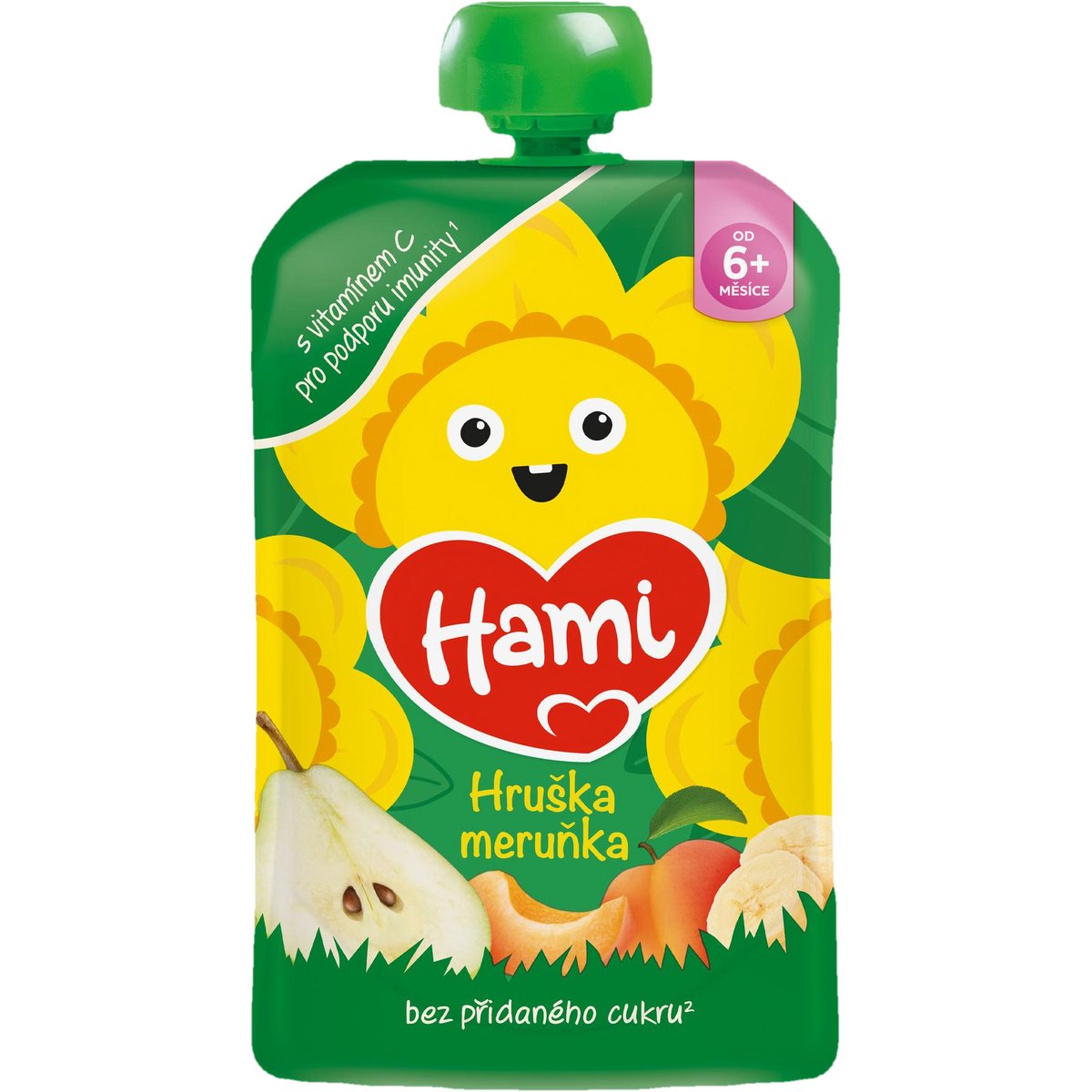 Hami Kapsička jablko, hruška, banán a meruňka