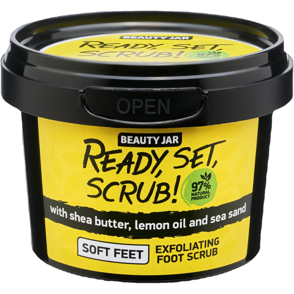 Beauty Jar Ready, Set, Scrub! cukrový peeling na chodidla 135 g