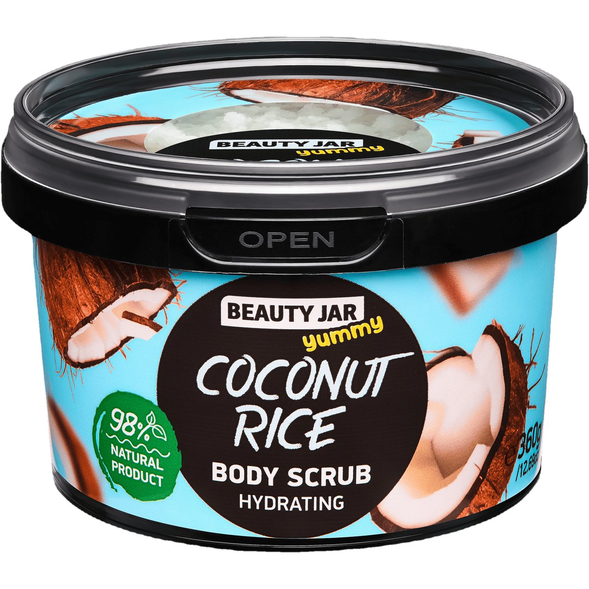 Beauty Jar Coconut Rice tělový peeling