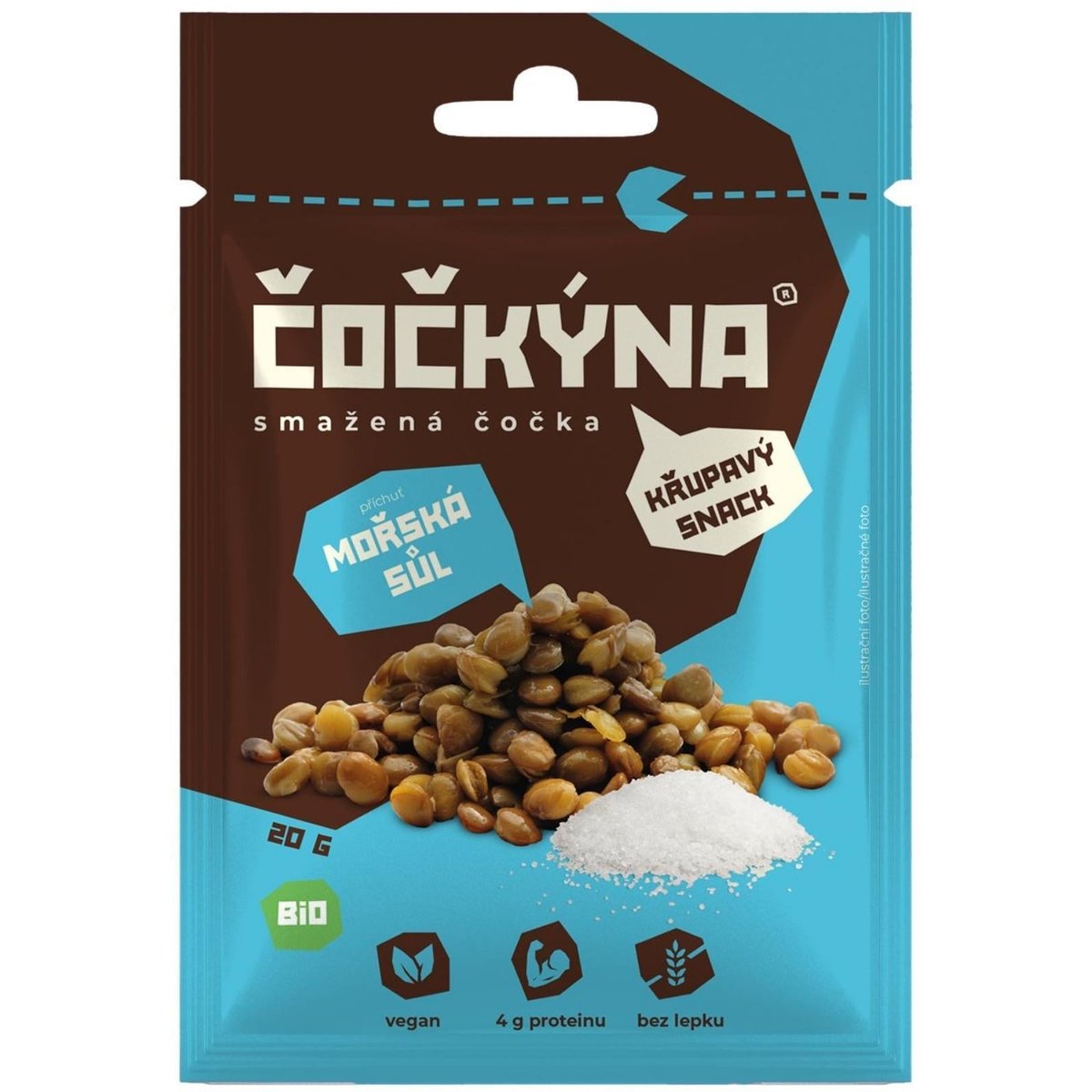 Čočkýna BIO Smažená čočka s mořskou solí