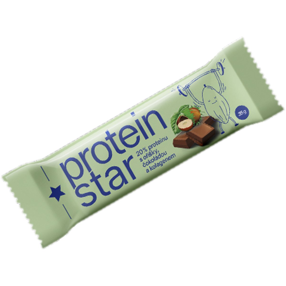 protein star 20% čokoláda s oříšky