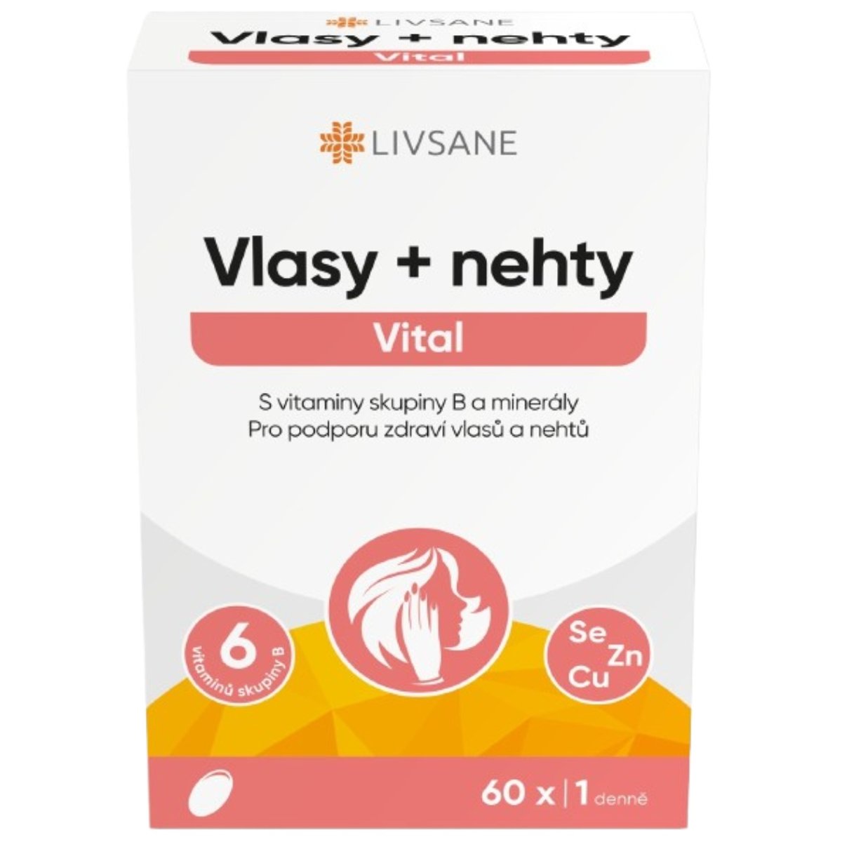 LIVSANE Vlasy+nehty Vital měkké tobolky 60ks