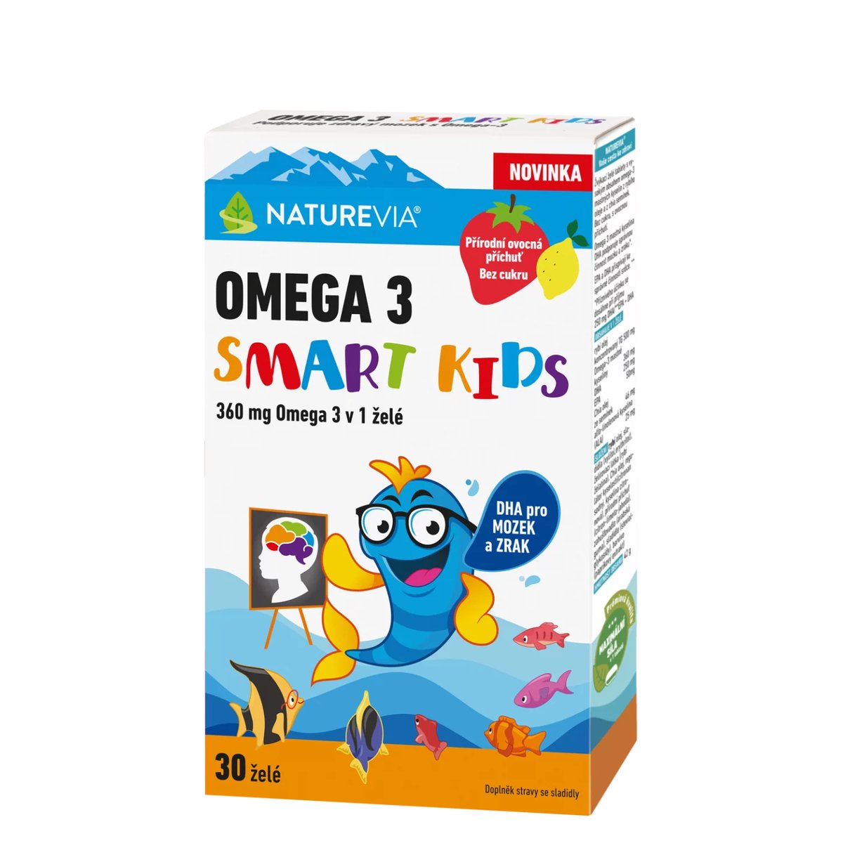 Naturevia Omega 3 Smart Kids 30 želé